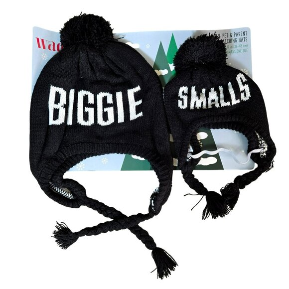 Wag-A-Tude Other - Pet & Parent Matching Hats Beanie Biggie Smalls For Dogs Humans Wag-A-Tude Black